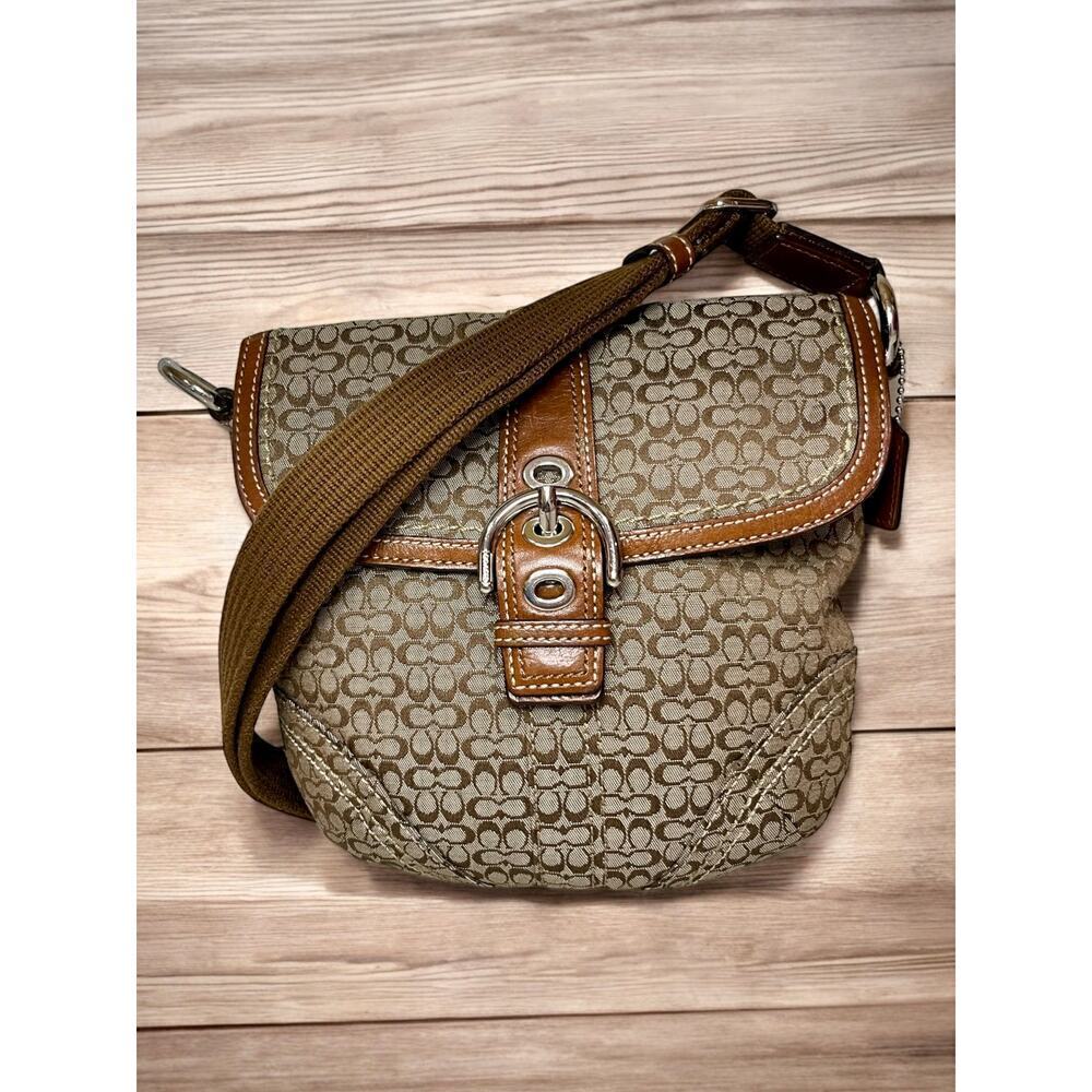 Y2K Coach Mini Signature Jacquard Convertible Bag